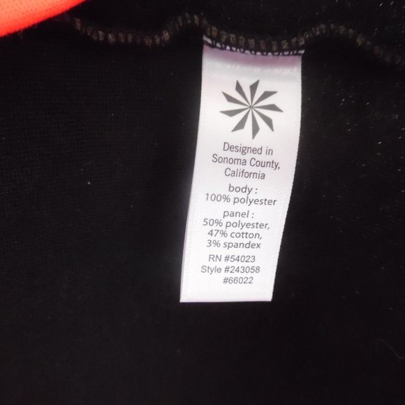 Athleta Fuse Cosmic Orange Pullover Neoprene Top Gray Longleseve Sweatshirt Top - Picture 12 of 12